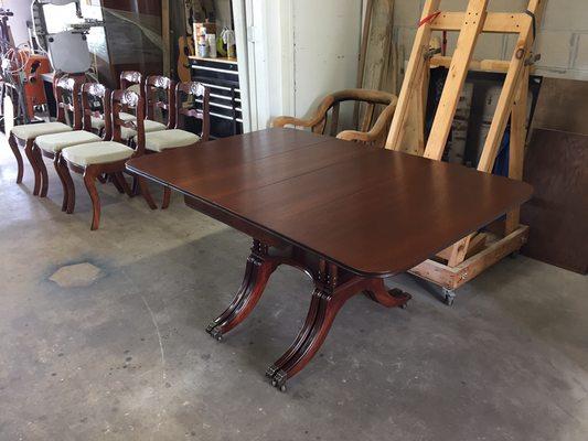 Mahogany drop leaf table