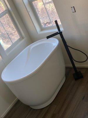 Master Bath (tub and filler) after