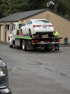 My Avalon and driver James with Captain Hook towing & Recovery !