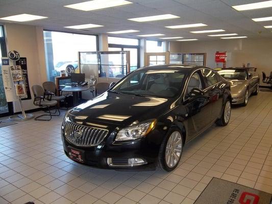 Our showroom featuring our top of the line vehicles! This is the 2011 Buick Regal