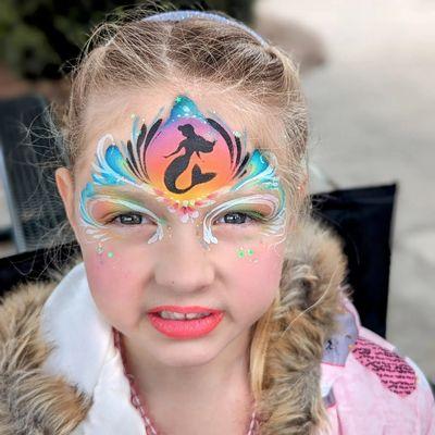 Mermaid face paint