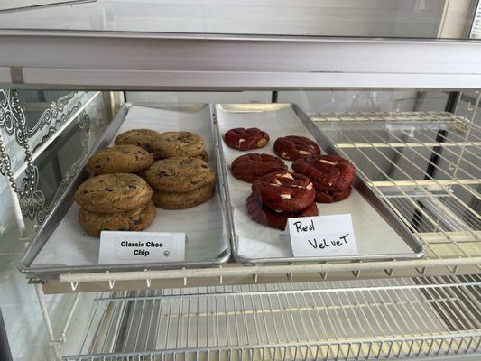 Fantastic cookies too!! Husband loved his peanut butter. I loved my chocolate chip and girlfriend loved her Red Velvet cookie.