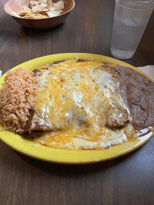 Spinach & Mushroom Enchiladas