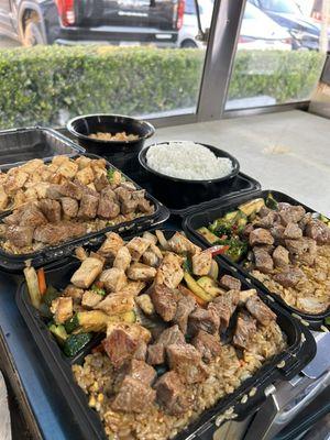 Hibachi steak &chiken