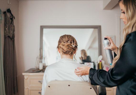 Bridal hair