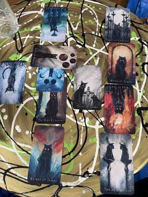 Black cat tarot deck