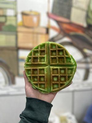 Pandan waffle