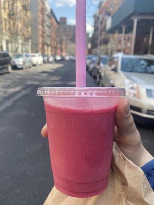 Smoothie (one of the flavors with beets)