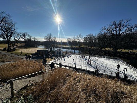 Ice skating