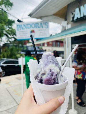 King cake cream with condensed milk!