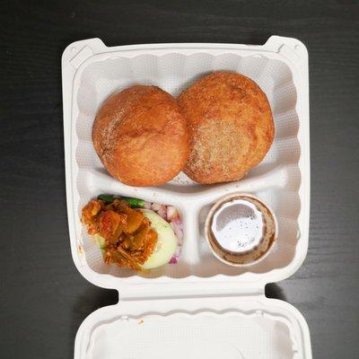 Kachori Plate . Fried Balls filled with mashed potatoes