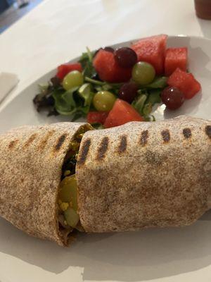 Tofu scramble wrap