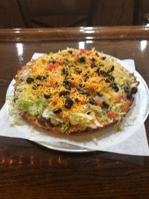 Our famous taco pizza.