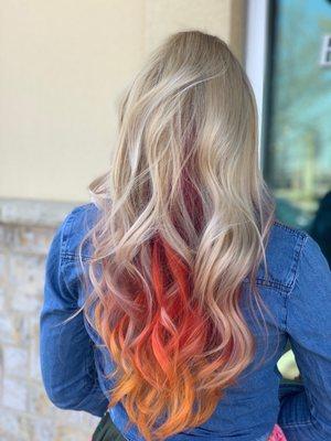 Warm Sunset hair  by lily