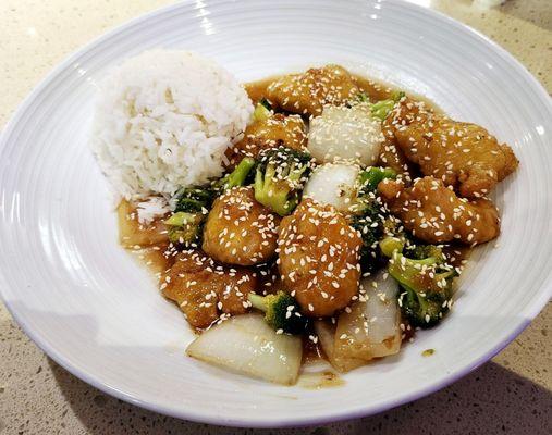 Honey garlic chicken