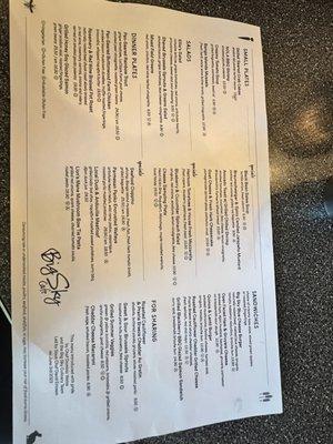 Food side menu