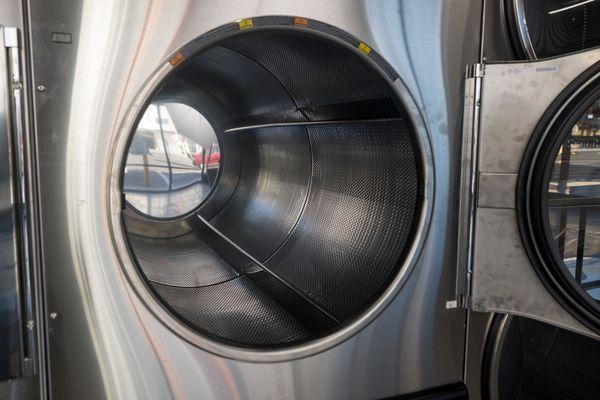 An inside view of our largest 75 lb. dryer