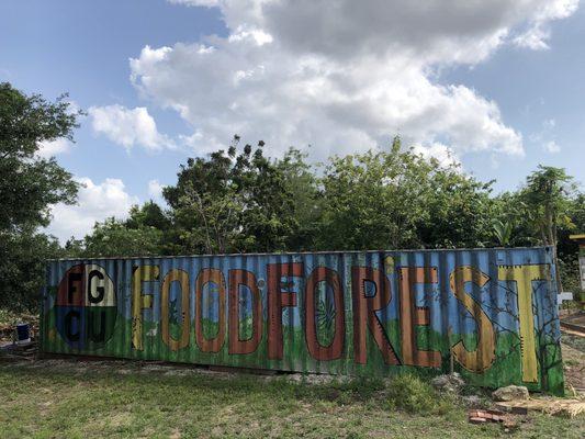 Food forest entrance