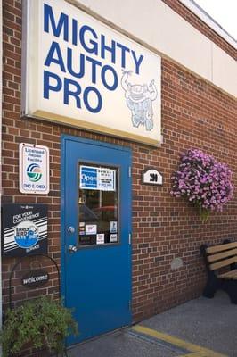 Mighty Auto Pro is located at 290 S. Prospect Street, at the corner of Smith and Prospect, two blocks east of the fairgrounds.