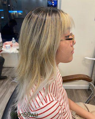 Ombré and hair cut style design done by Jun (@jun55wu)