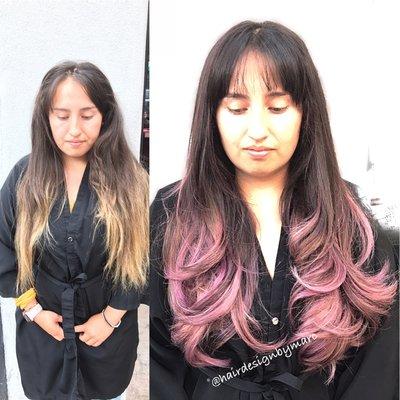 Berry Violet Balayage