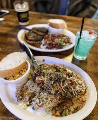 Blackened Pork Chop and Filet or Ribeye New Orleans