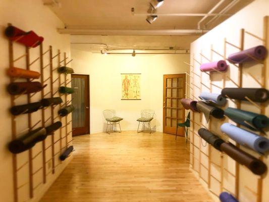 Store your yoga mat with us.