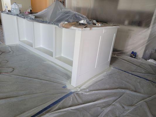 Cabinet painted