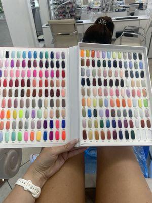 Gel colors to pick from