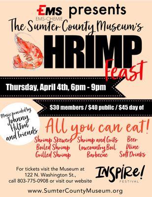 Shrimp Feast 2019 at the Sumter County Museum