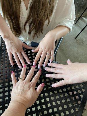 The colored nails were not done at US Nails, but I got a pedicure at US Nails