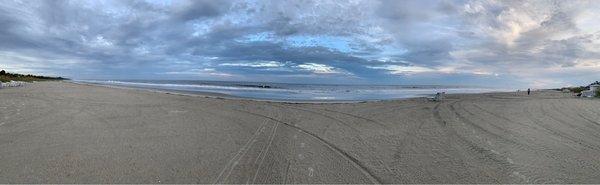 Beach outside of beach club suites.