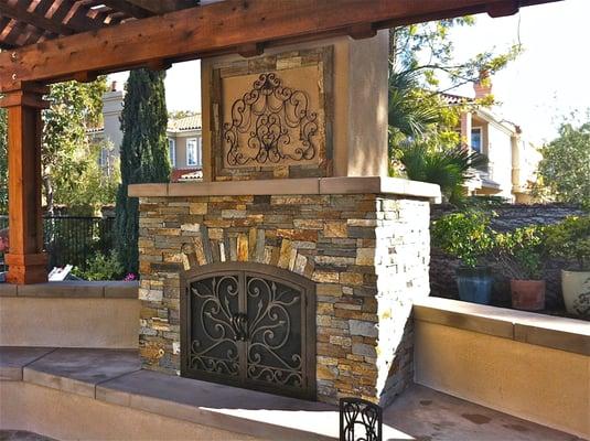 Outdoor fireplaces are a great way to spend time with friends & family. San Deigo Land Care can create your dream today.