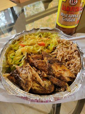 jerk chicken meal