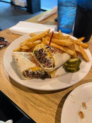 Philly cheese wrap 10.50