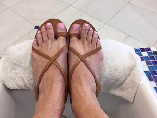 These ladies are perfectionists! Always a perfect pedi here.