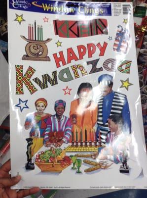 This is the only Kwanzaa decoration, I noticed.