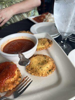 Fried ravioli super basic flavors