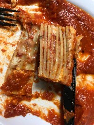 Lasagna as it should be. Full of noodles not filler. This is really good