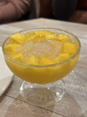 Mango  with Lychee Jelly