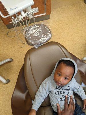 My son's first dentist visit