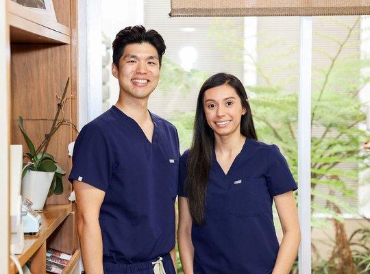 Dr. Eric with Natalie, our Registered Dental Assistant!