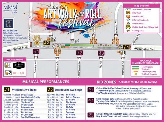 ArtWalk Festival Map 2023