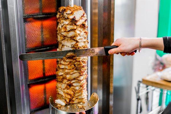 Our chicken shawarma