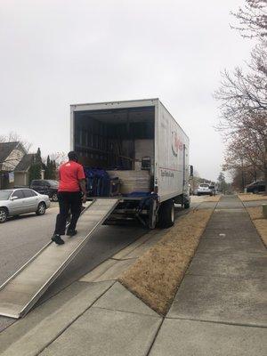 26-foot truck (1608 cu ft max load) when first opened at drop-off.