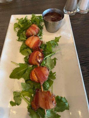 Bacon wrapped shrimp