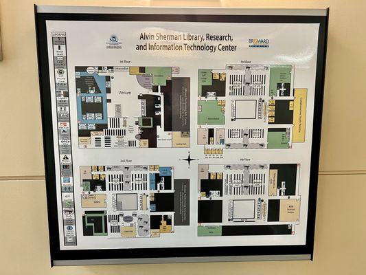 Map of library.