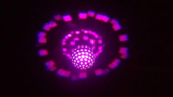 Cool light up disco ball, it cycles thru the color spectrum