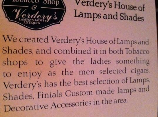 "give the ladies something to enjoy as the men selected cigars." really?!