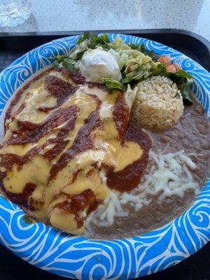 Beef enchiladas